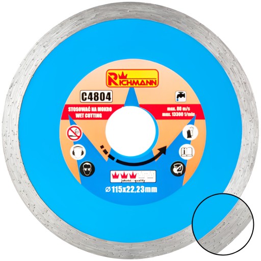 PLNÝ DIAMANTOVÝ DISK 115 MM 22,23 mm C4804