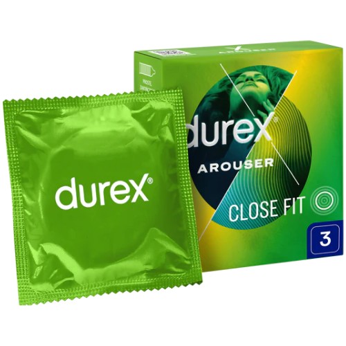 DUREX AROUSER kondómy, 3 kusy, STIMULAČNÉ
