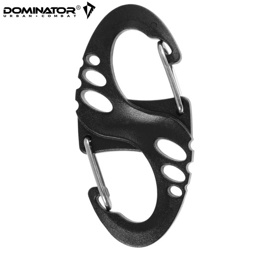 DOMINATOR OBOJSTRANNÁ KARABÍNA typ S-HÁK, ČIERNA