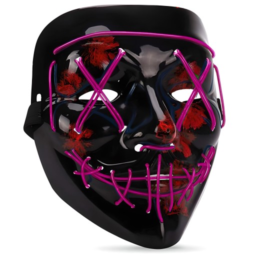 LED MASKA SVIETIACA LED HALLOWEEN PURGE PARTY