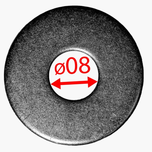 PODLOŽKA ŠÍRKA M8 DIN 9021 NEREZ A2 10KS