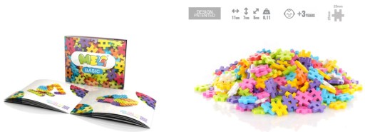 MINI WAFLOVÉ STAVEBNÉ BLOKY MELI BASIC 50 ks