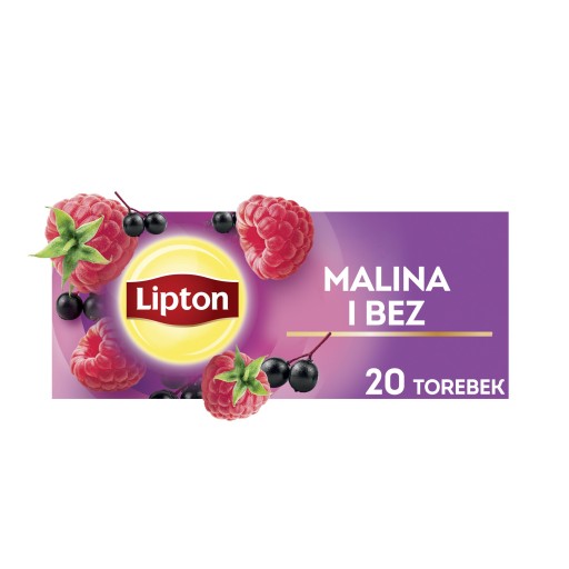 Lipton Malina a Baza expres ovocný čaj 20 sáčkov 32g