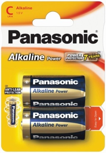Alkalické batérie Panasonic LR14 C 2 ks.