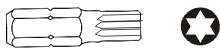 Torx T40 TIP BIT 10x30mm Jonnesway
