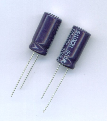 470uF 35V 470 µF 35V 85C G-LUXON (10 KS) ELEKTROLYTICKÝ KONDENZÁTOR