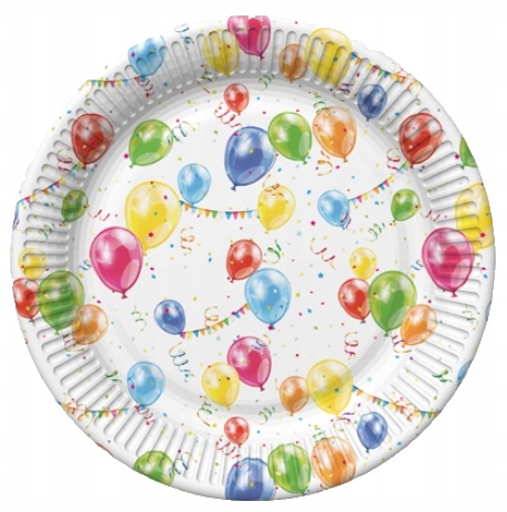NARODENINOVÉ TANIERE PAPIEROVÉ BALÓNY 18cm 8 ks