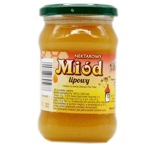 Lipový nektárový med 400 g – prírodný produkt