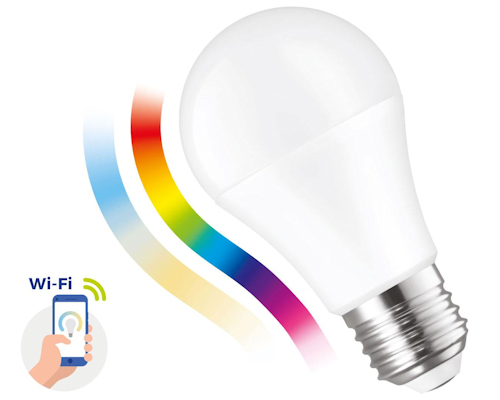 E27 9W RGB CCT LED žiarovka + White Smart WiFi TUYA