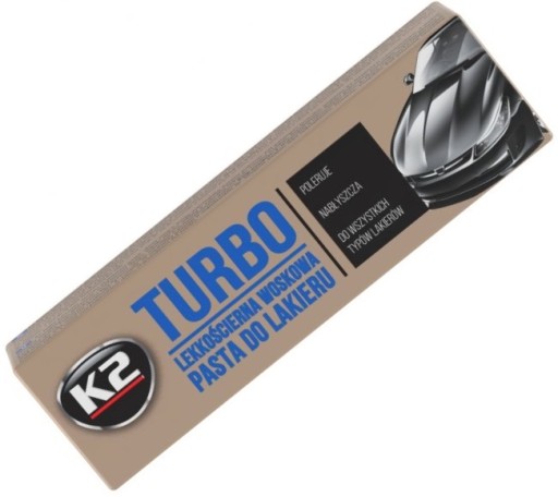 K2 TURBO FAROVACIA PASTA NA ODSTRAŇOVANIE ŠKRABANCOV VOSK LESK ĽAHKÝ BRÚSNY 120g