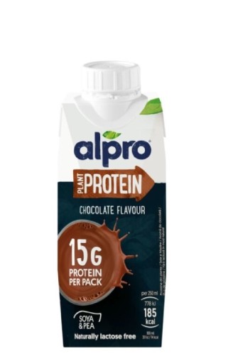 Vysokoproteínový rastlinný nápoj s príchuťou čokolády ALPRO Protein Choco 250ml