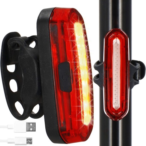 ZADNÁ BICYKLOVÁ LAMPA USB LED PRE ZADNÉ VÝKONNÉ OSVETLENIE NA BATÉRIU BICYKLA