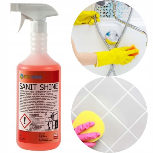 SANIT SHINE 1L ECO SHINE PENA na čistenie KÚPEĽNÍ, SANITÁR, ODVÁPŇOVANIA