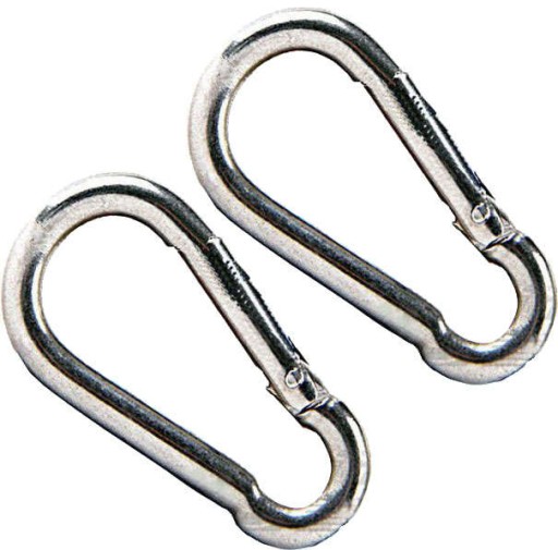 Pozinkovaná karabína 6 mm karabína do 120 kg