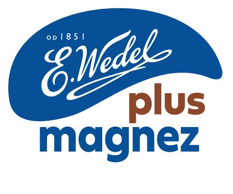 E.Wedel tyčinka plus horčíková mliečna čokoláda s čerešňami a mandľami 24 g