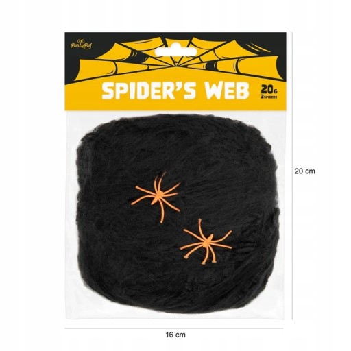 Halloweenska pavučina čierna 20 g