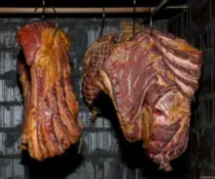 B-304 Veľký udiarenský hák na údenie slaniny, slaninového tuku, filé, silný INOX