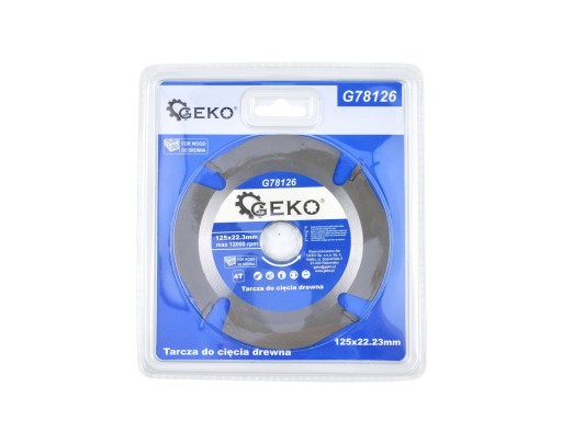 Kotúč na rezanie dreva 125X22,23mm 4T G78126 GEK