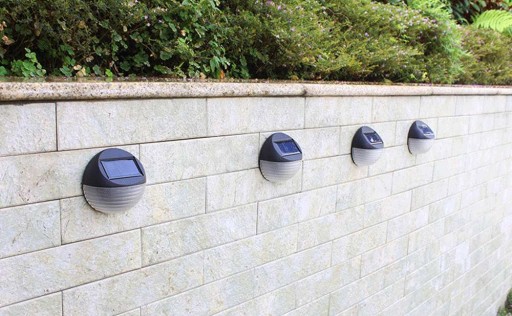 LED nástenné záhradné svietidlo SOLAR STAIR COLD