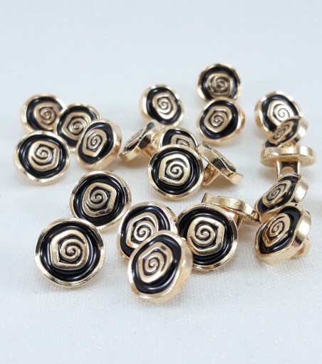 Kovový gombík ružovo-zlatý 10mm