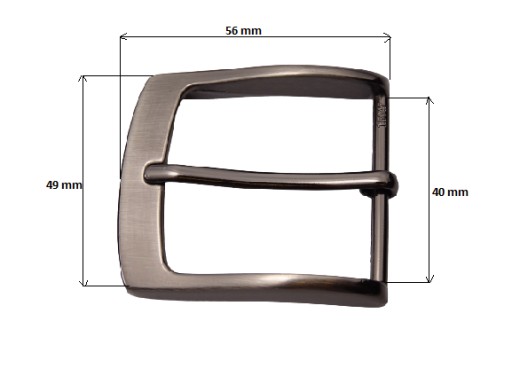 Spona na opasok nohavíc 4 cm 40 mm čierny nikel