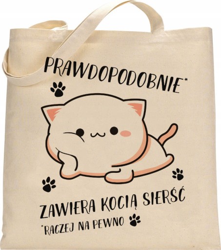 HRUBÉ EKO TAŠKY PRIPRAVENÉ VZORKY S MAČKAMI - KN04