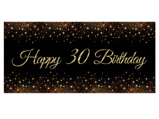 Narodeninový plagát Happy Birthday 30 70x33 cm