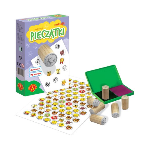 Motivačné pečiatky 6 ks smajlíkov + nálepky