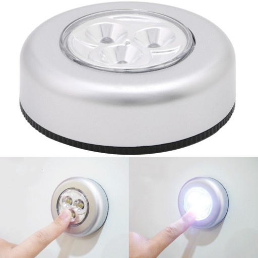 SAMOLEPIACA DOTYKOVÁ LED LAMPA, SADA 3 ks