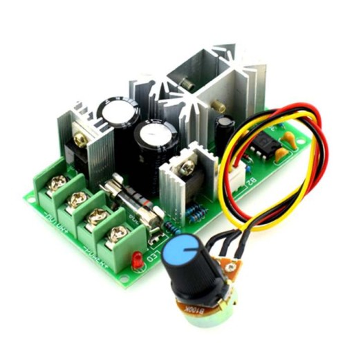 REGULÁTOR OTÁČOK PWM LED DC MOTOR 9-60V 20A E056