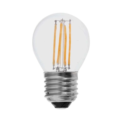 V-TAC LED žiarovka 6W Filament E27 Ball G45 VT-2366 3000K 600lm