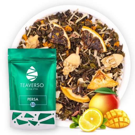 OOLONG ČAJ DOLCE VITA MANGO PRICK CITRÓNOVÁ TRÁVA PERSA TEAVERSO 50G