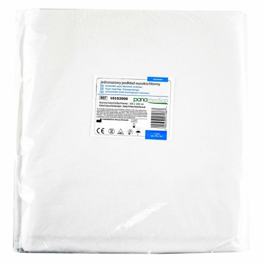 Hygienická podložka 100x200 cm Jednorazová Vysoko savá Durable White