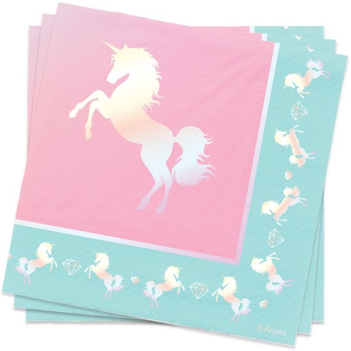 UNICORN NAPKINS - papierový narodeninový jednorožec