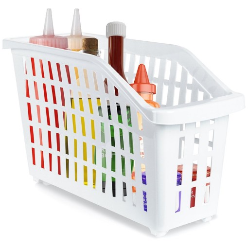Nádoba na kolieskach, košík, úložný box, úzky organizér, 13L