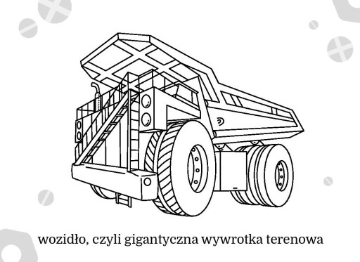Maľovanie batoliat Stavebné stroje Omaľovánka