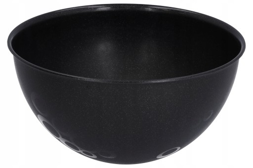 KUCHYŇSKÁ MISKA plastová čierna veľký 3L priemer 24,5 cm s praktickým vrchnákom