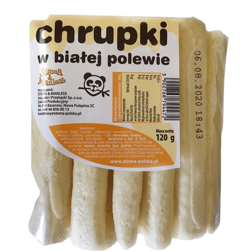 STEMA & MANLESS chrumky s bielym povlakom 120g