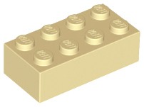 LEGO 3001 BRICK 2x4 piesok (20g) 9 ks.