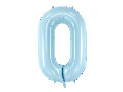 Čierny fóliový balón číslo 0 86 cm
