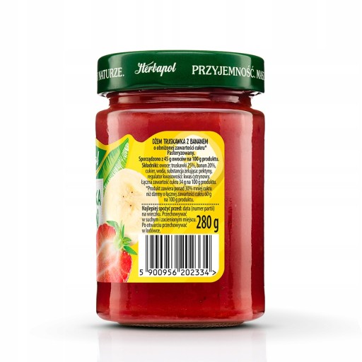 Herbapol Džem Jahoda & banán 280g