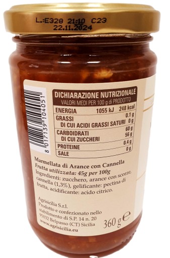 Pomarančový džem so škoricou PRÍCHUŤ SICÍLIE