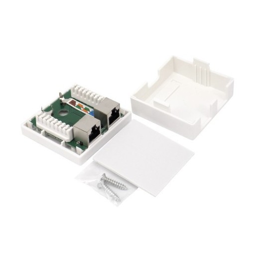 Zásuvka STP cat.5e na povrch 2xRJ45 ALANTEC