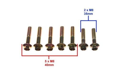 Skrutky zadného prevodu pre skúter 4T GY6 139QMB/139QMA