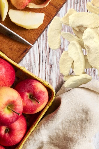 SEGMENTY JABLKA SUŠENÉ MRAZOM 20 g Sušené jablká BEZ CUKRU Leštidlo 0,02 kg
