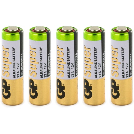 5x GP alkalická batéria 12V 27A MN27