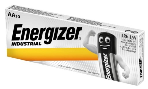 10x AA alkalická batéria 10ks. Priemyselné batérie Energizer 1,5V LR6 LR06