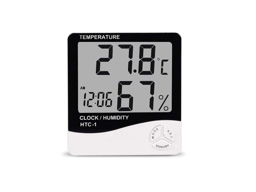 HYGROMETER TEPLOMER HODINY IZBOVÝCH SENZOROV BEZDRÔTOVÁ LCD METROSTANICA