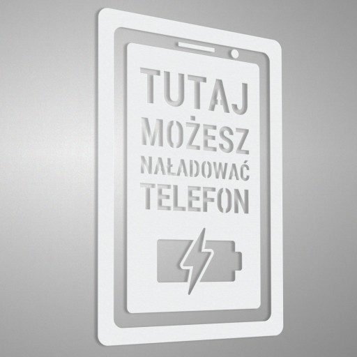 Tu si môžete nabíjať telefón – nálepka 10x15