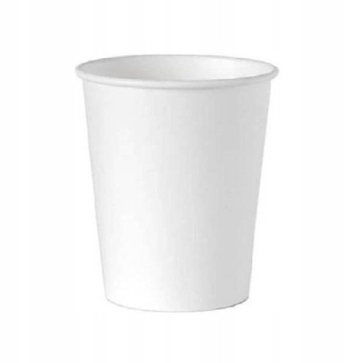 Jednorazové šálky z BIELEHO PAPIERA na kávový čaj 300ML 90mm 50ks